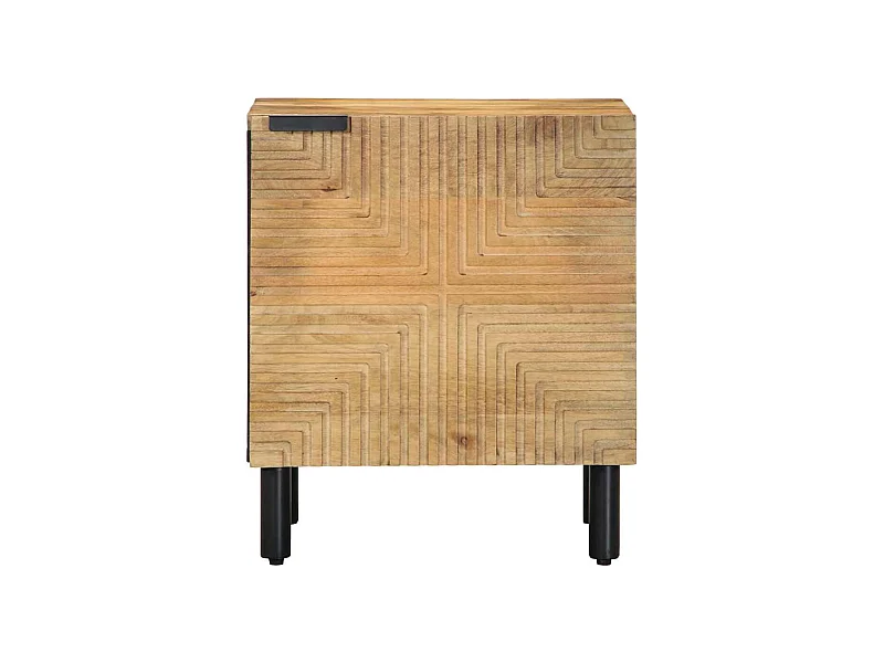 Tables de chevet 2 pcs 40x33x46 cm bois de manguier solide