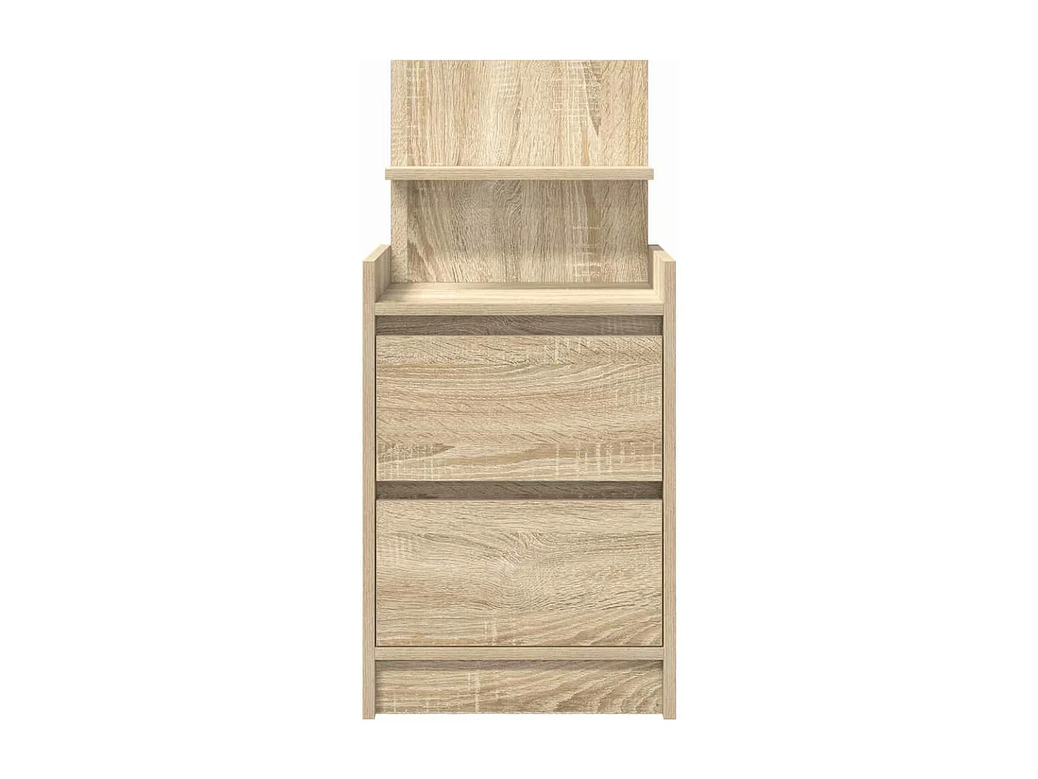 Mesas de cabeceira c/ 2 gavetas 2pcs 38x34x80cm carvalho sonoma