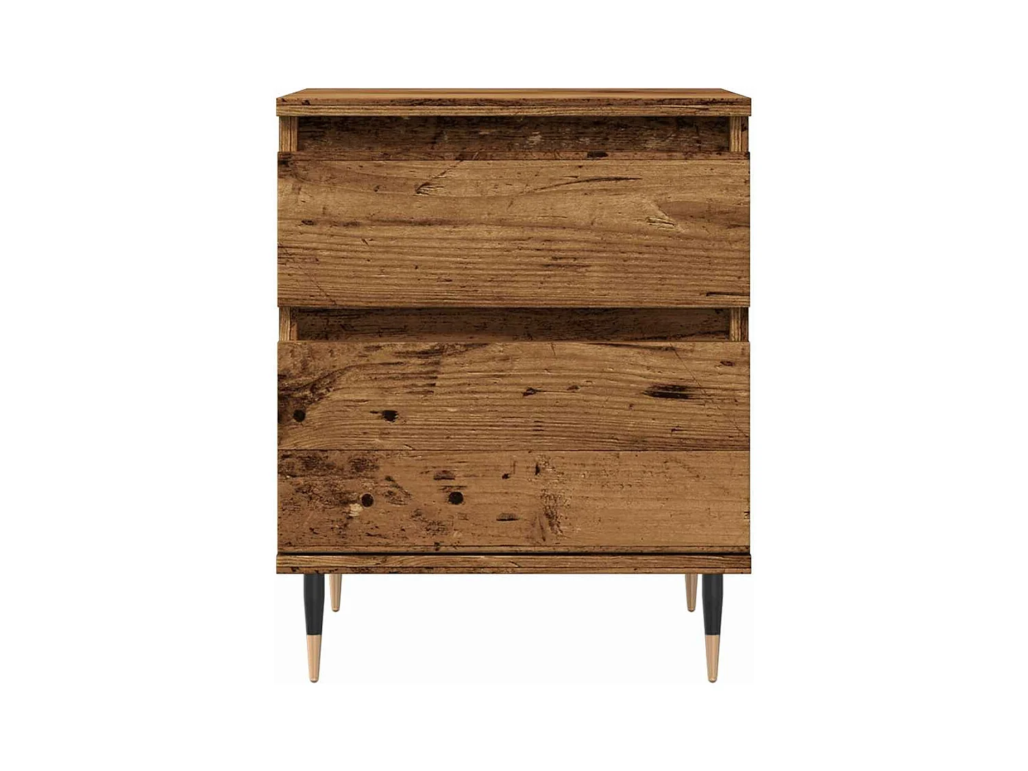 Table de chevet vieux bois 40x35x50 cm bois d’ingénierie