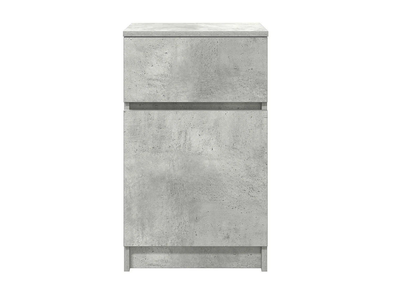 Tables de chevet 2 pcs gris béton 39x35x65 cm bois ingénierie