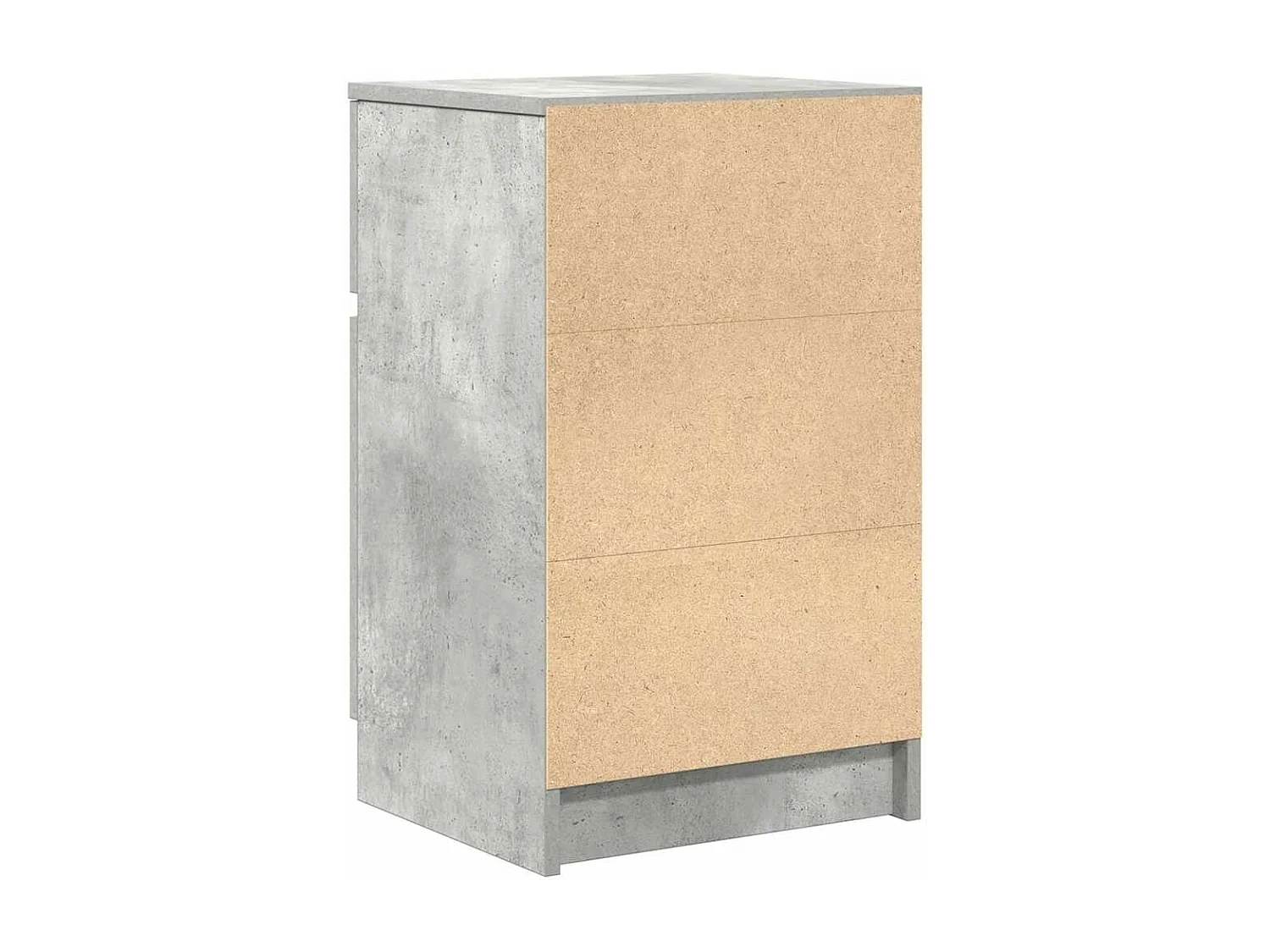 Tables de chevet 2 pcs gris béton 39x35x65 cm bois ingénierie