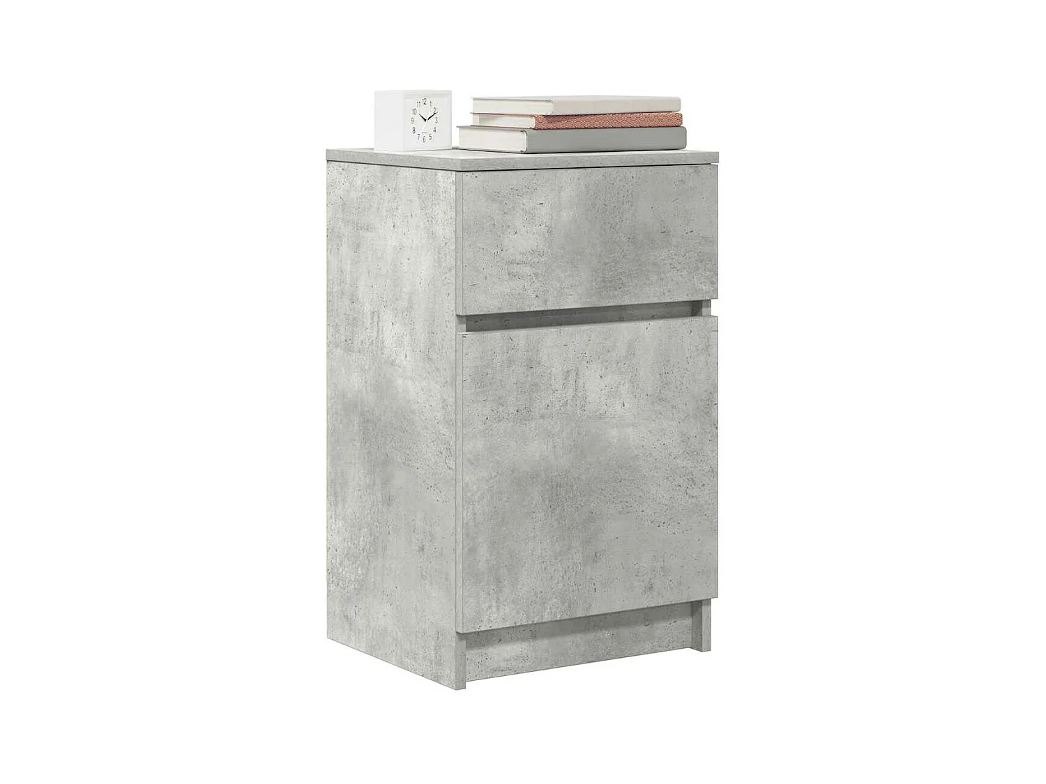 Tables de chevet 2 pcs gris béton 39x35x65 cm bois ingénierie