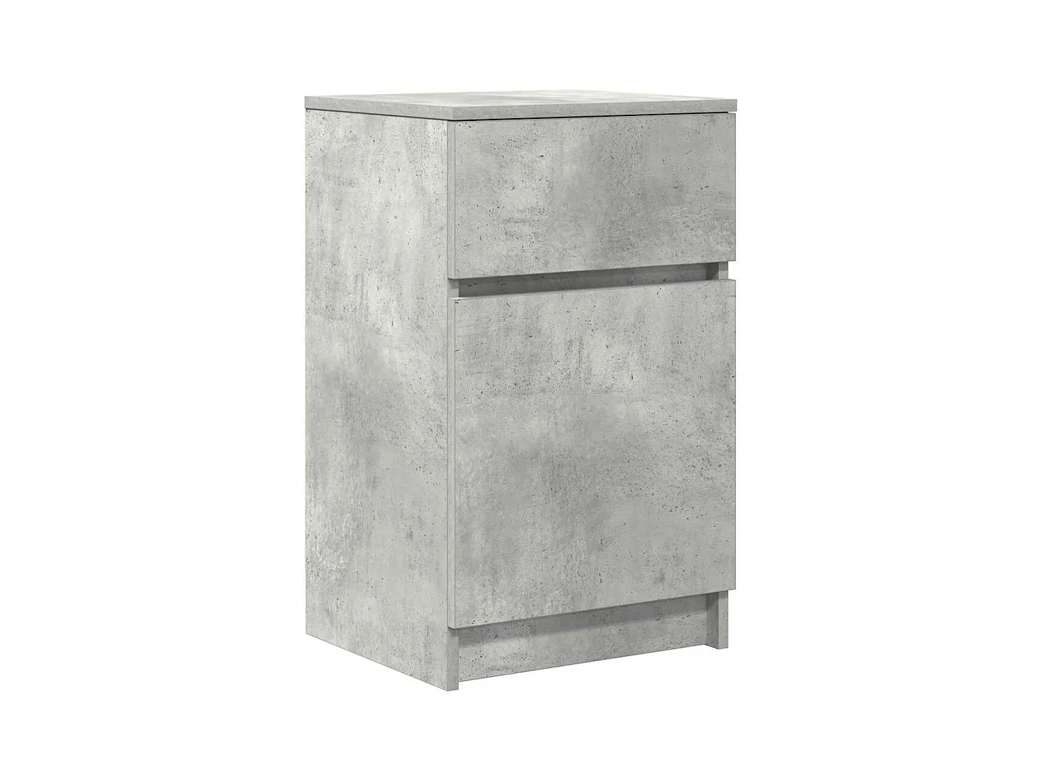 Tables de chevet 2 pcs gris béton 39x35x65 cm bois ingénierie
