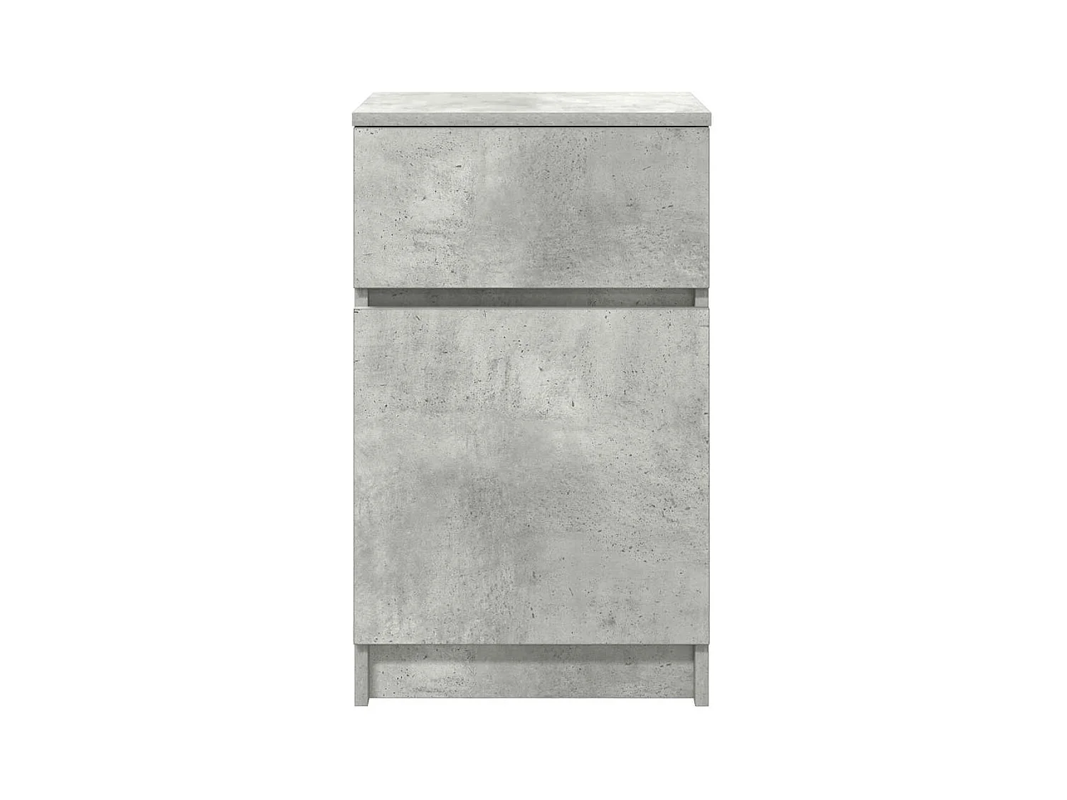 Tables de chevet 2 pcs gris béton 39x35x65 cm bois ingénierie