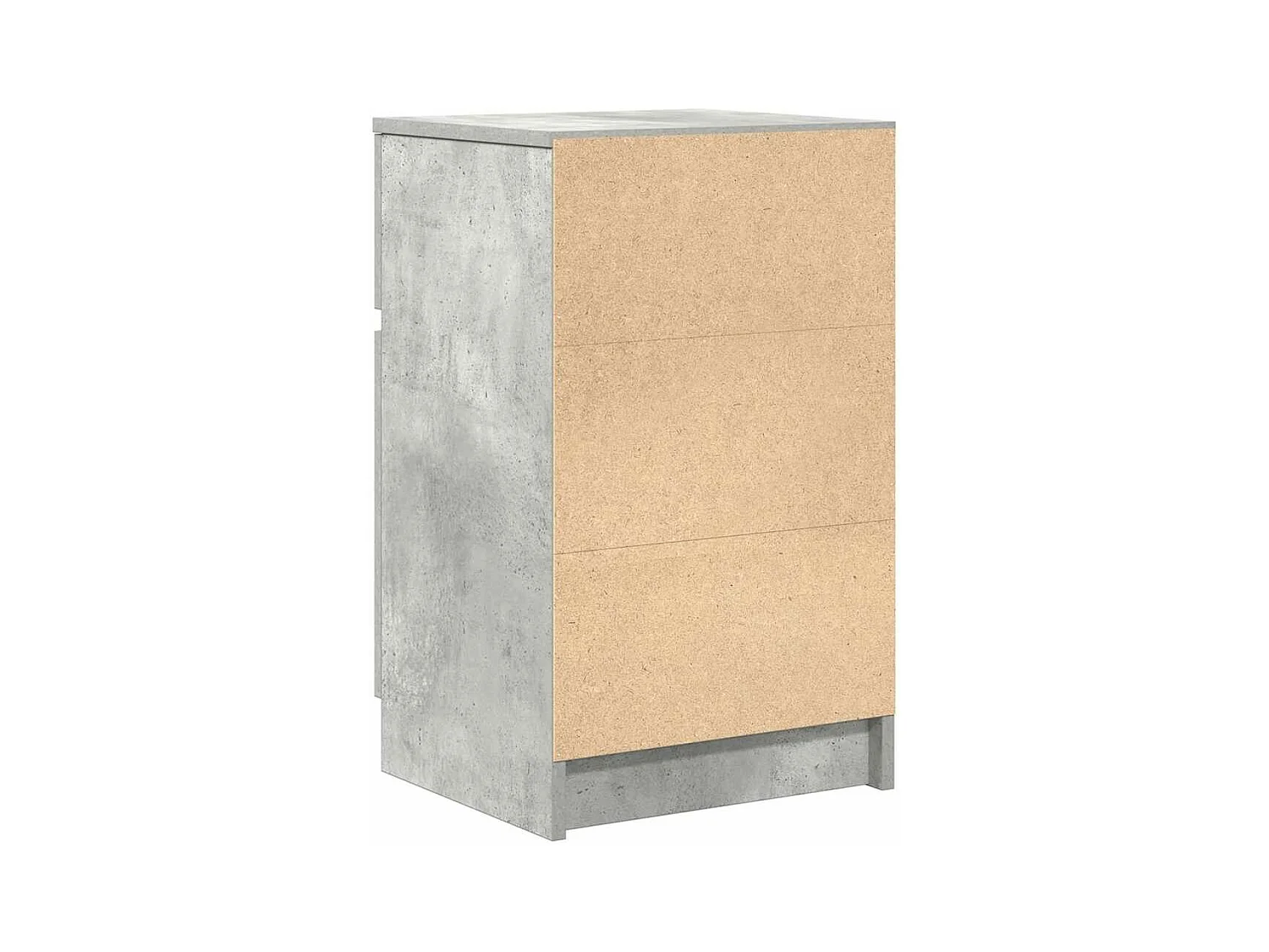 Tables de chevet 2 pcs gris béton 39x35x65 cm bois ingénierie