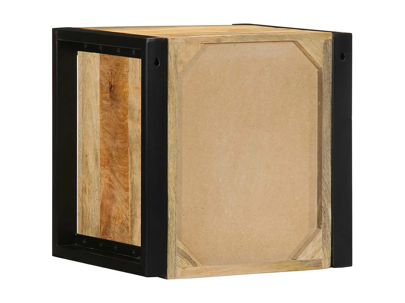 Table de chevet 40x35x40 cm bois massif de manguier brut