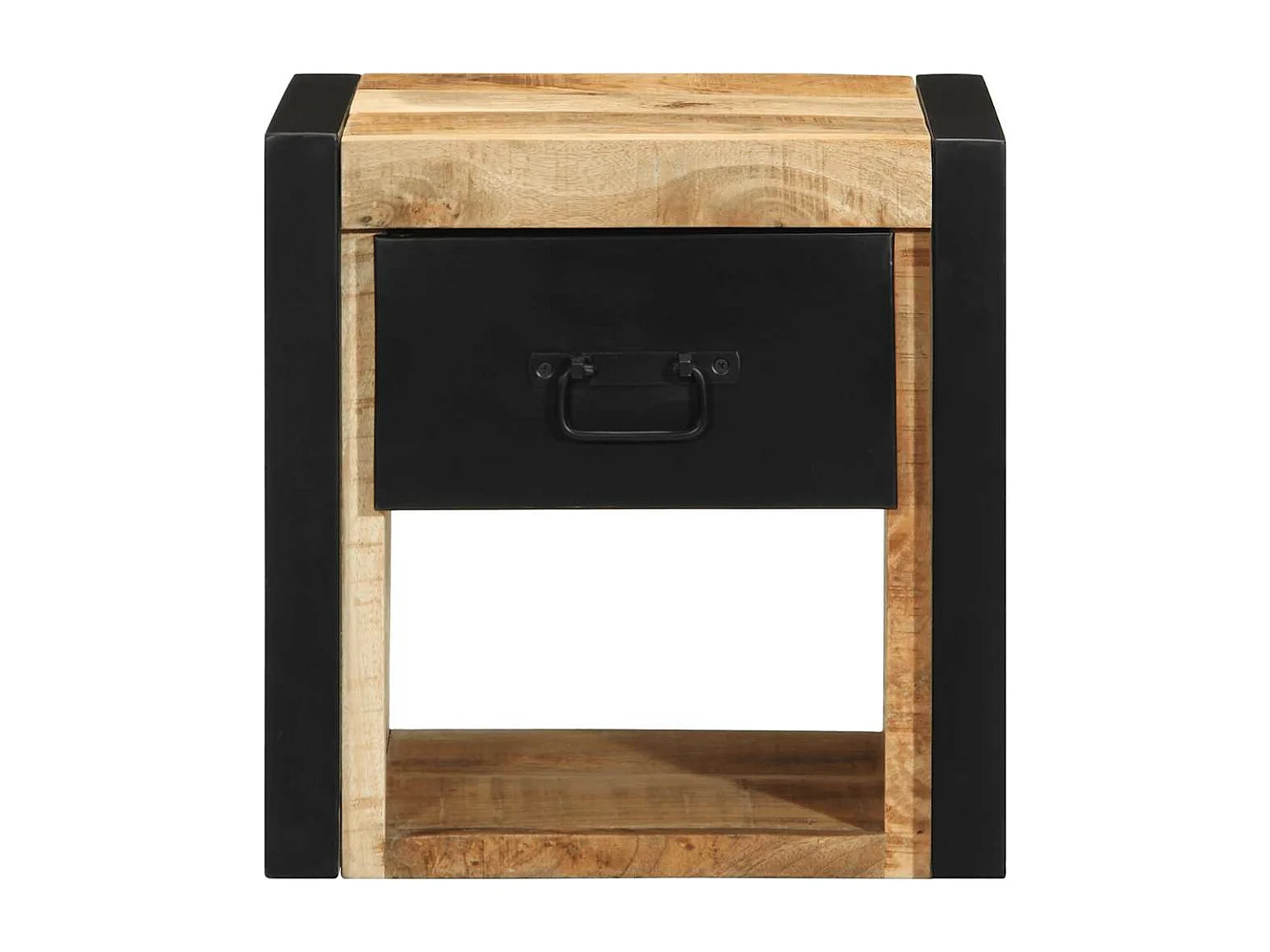 Tables de chevet 2 pcs 40x35x40 cm bois de manguier massif brut