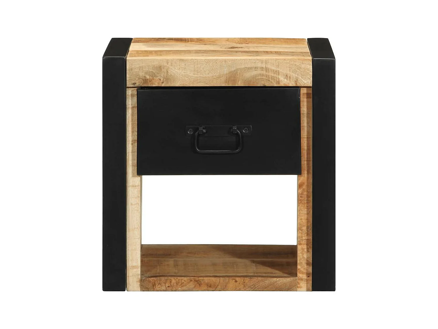 Tables de chevet 2 pcs 40x35x40 cm bois de manguier massif brut