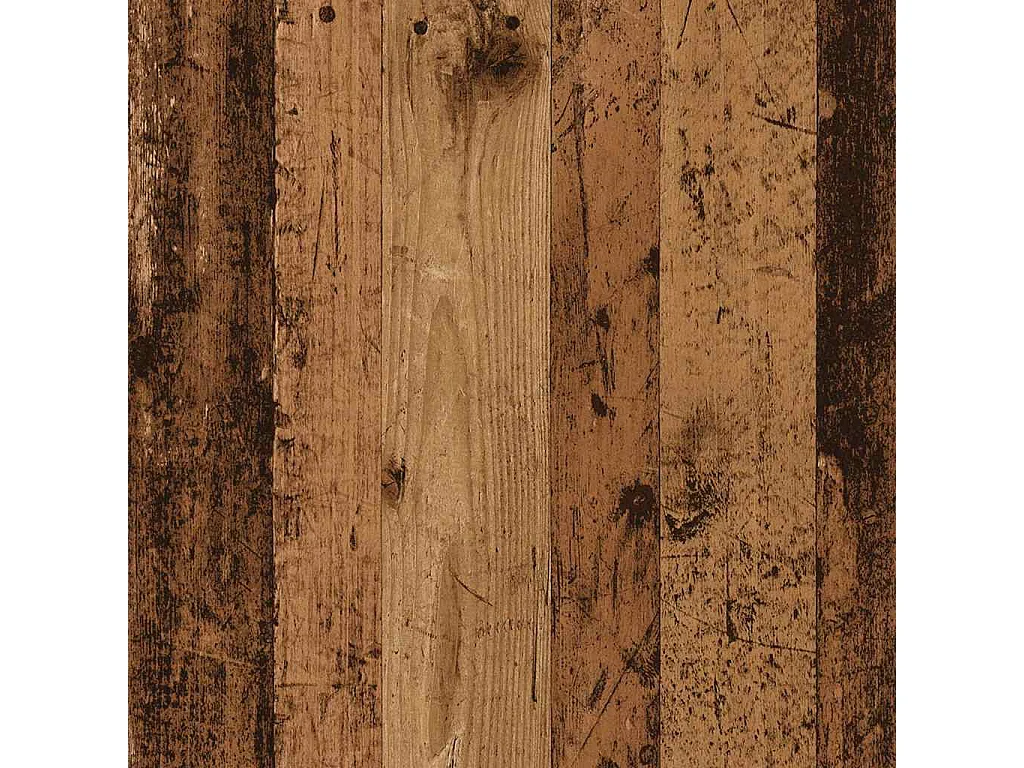 Nachtkastje 50x32x60 cm bewerkt hout oud houtkleurig