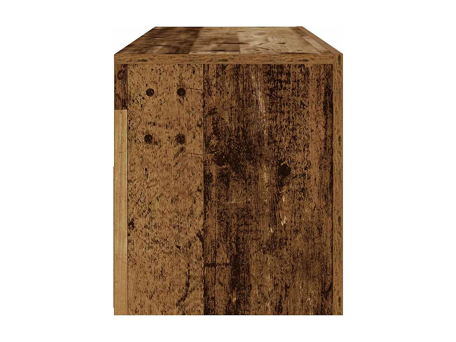 Tables de chevet 2 pcs avec LED vieux bois 60x35x40 cm