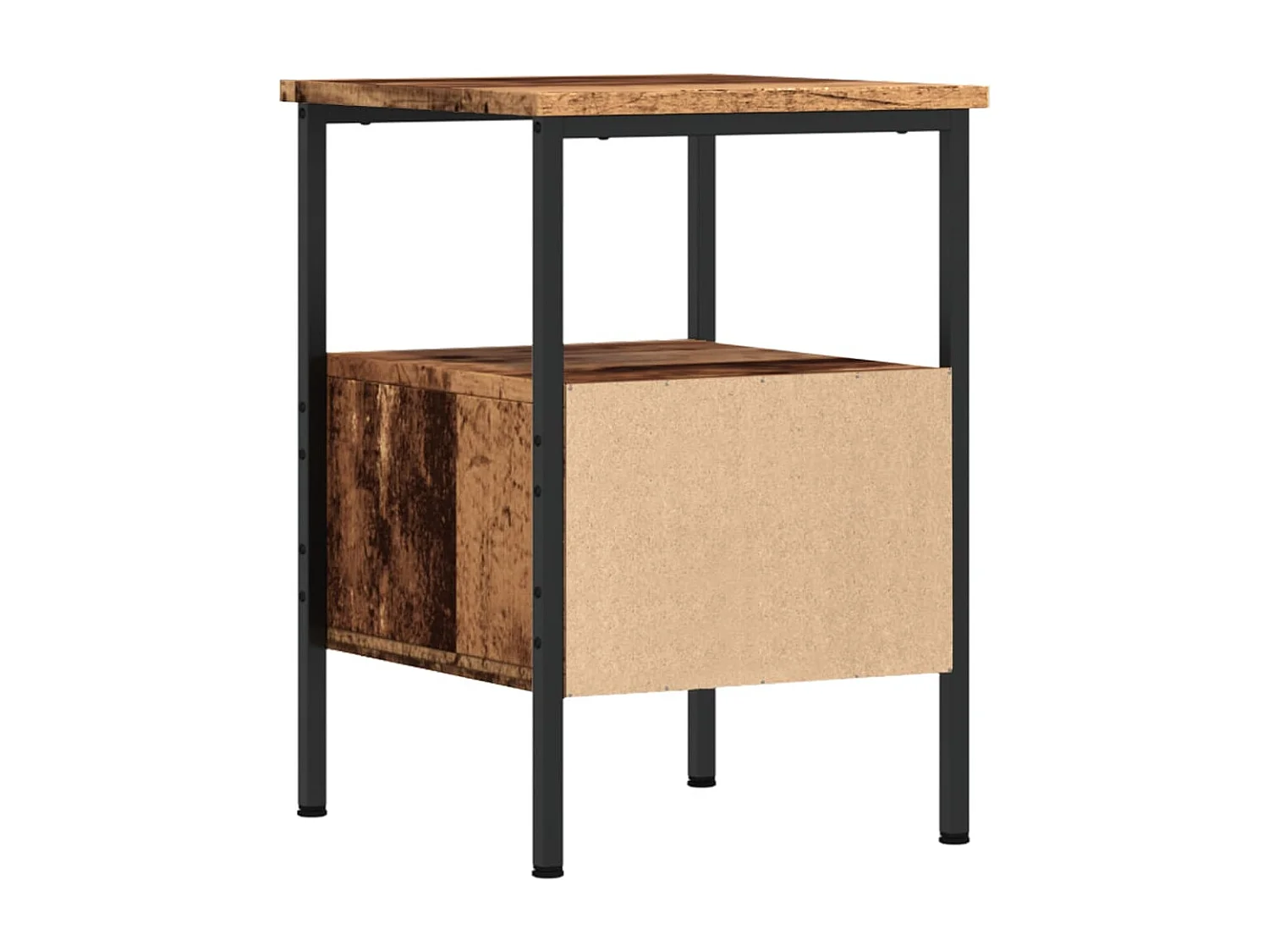 Tables de chevet 2 pcs vieux bois 34x36x50 cm bois d'ingénierie