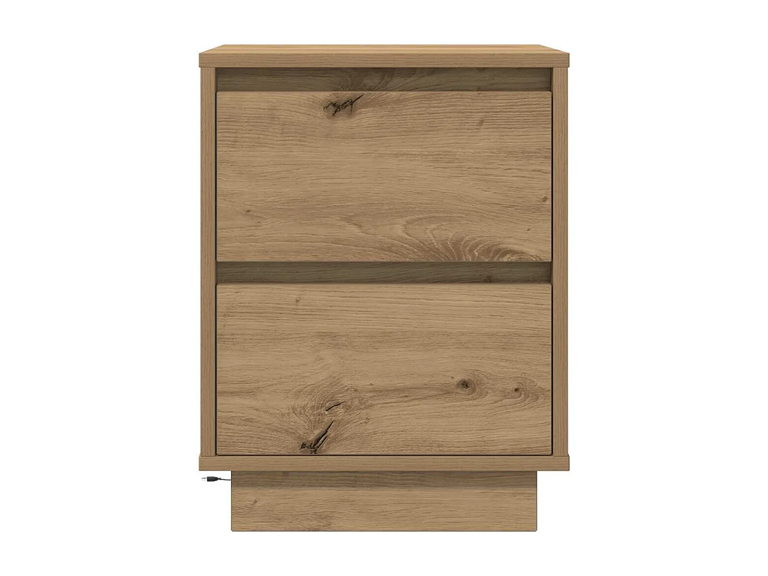 Nachttische mit LED-Leuchten 2 Stk. Artisan-Eiche 38x34x50 cm