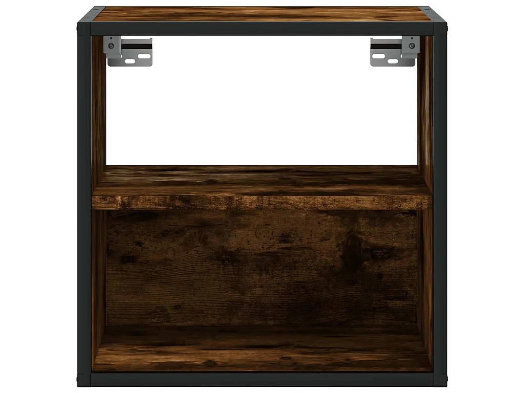 Mesa de cabeceira de parede 40x31x39,5 cm carvalho fumado