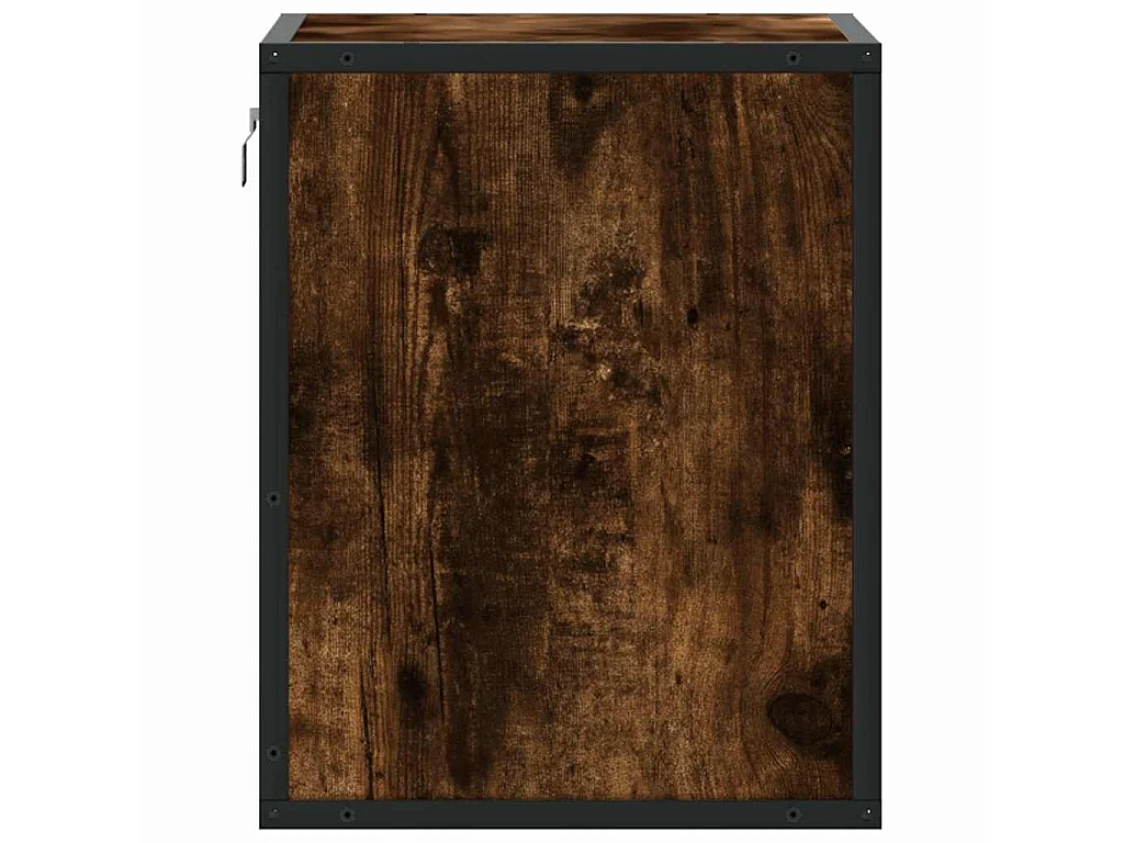 Mesa de cabeceira de parede 40x31x39,5 cm carvalho fumado