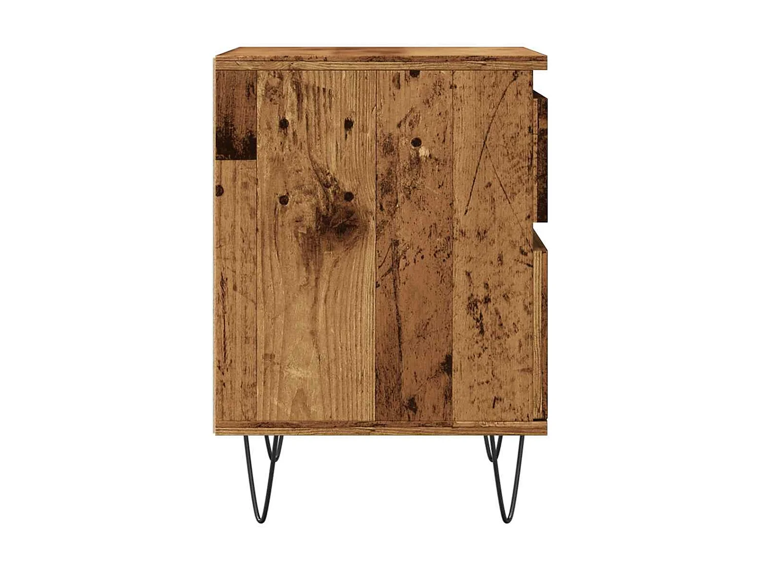 Tables de chevet 2 pcs vieux bois 40x35x50 cm bois d’ingénierie