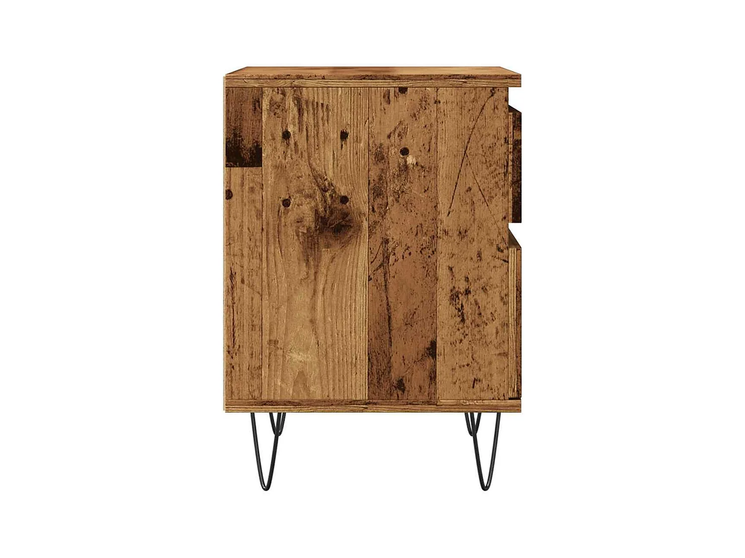 Tables de chevet 2 pcs vieux bois 40x35x50 cm bois d’ingénierie