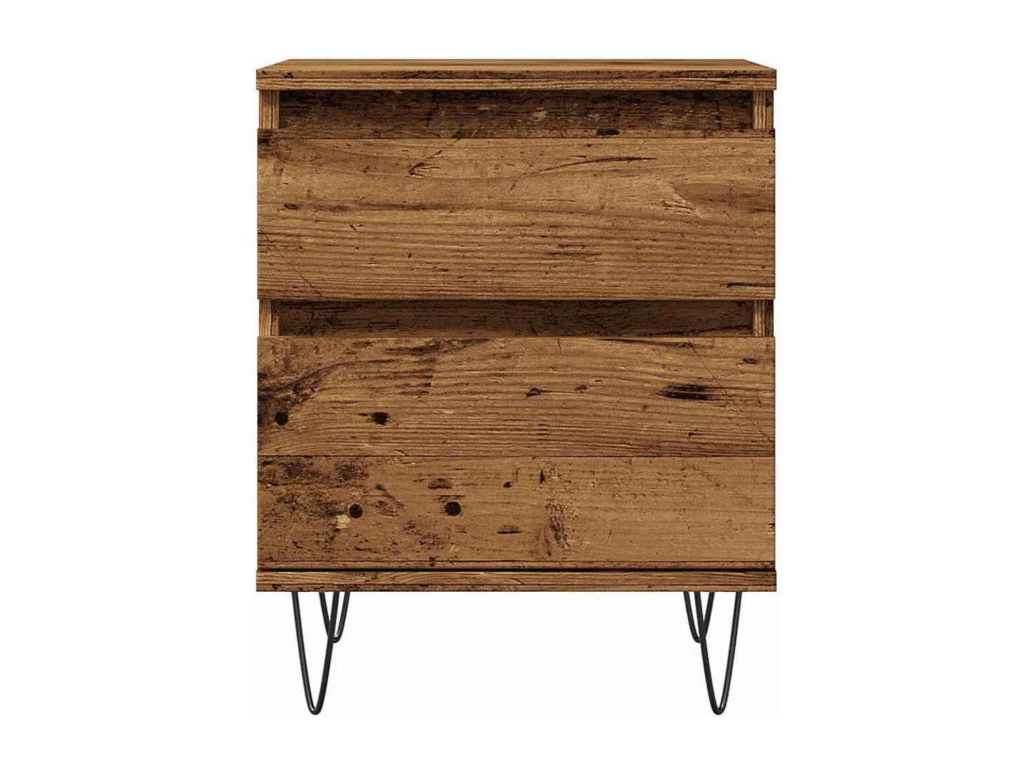 Nachttische 2 Stk. Altholz-Optik 40x35x50 cm Holzwerkstoff