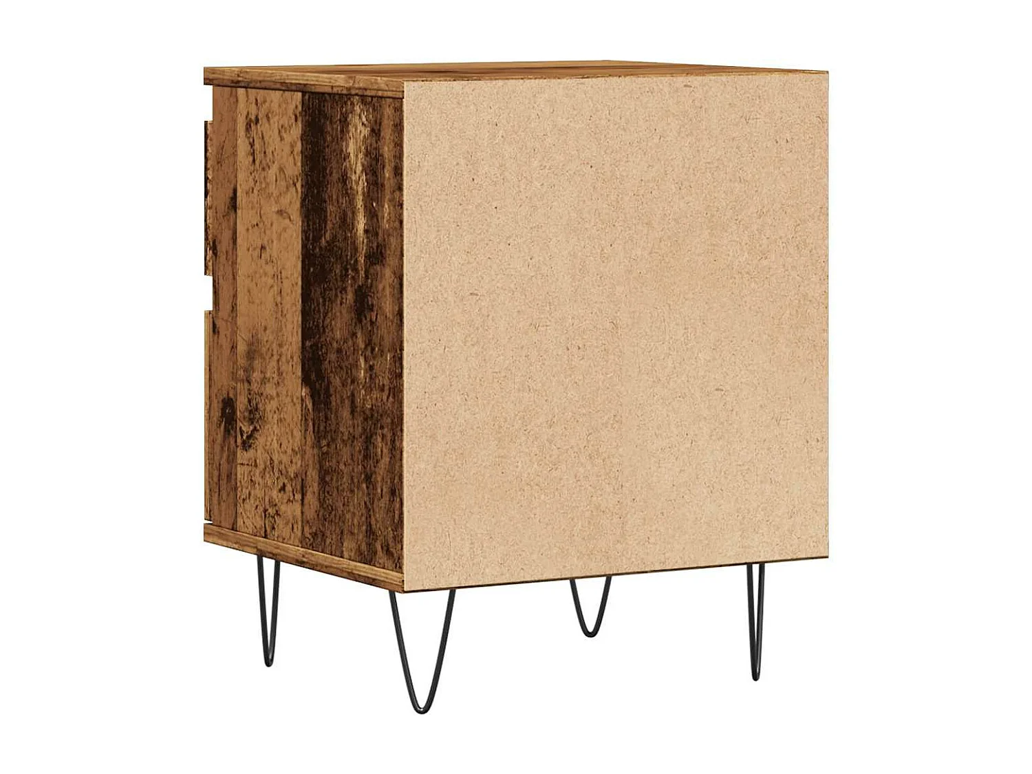 Nachttische 2 Stk. Altholz-Optik 40x35x50 cm Holzwerkstoff