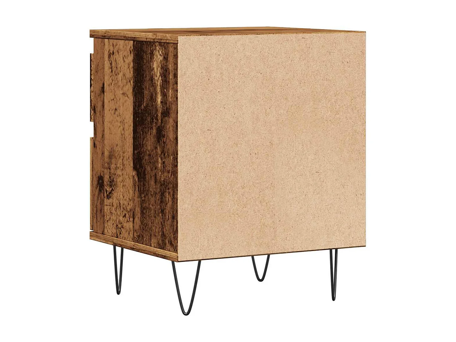 Tables de chevet 2 pcs vieux bois 40x35x50 cm bois d’ingénierie