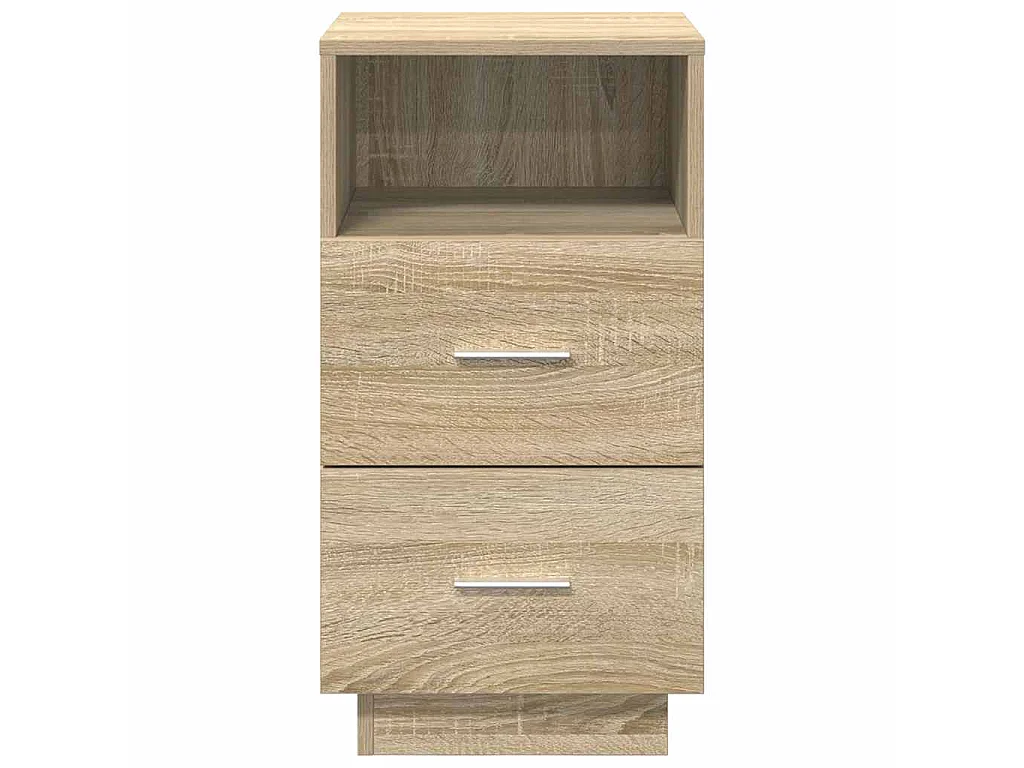 Table de chevet avec 2 tiroirs chêne sonoma 36x36x68 cm