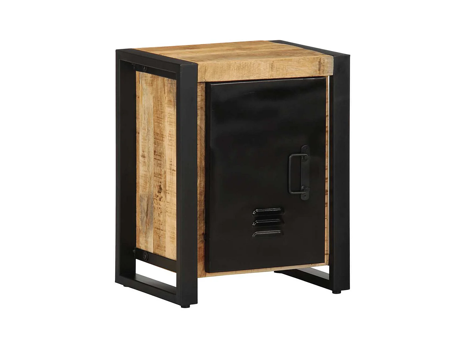 Table de chevet 40x30x51 cm bois massif de manguier brut