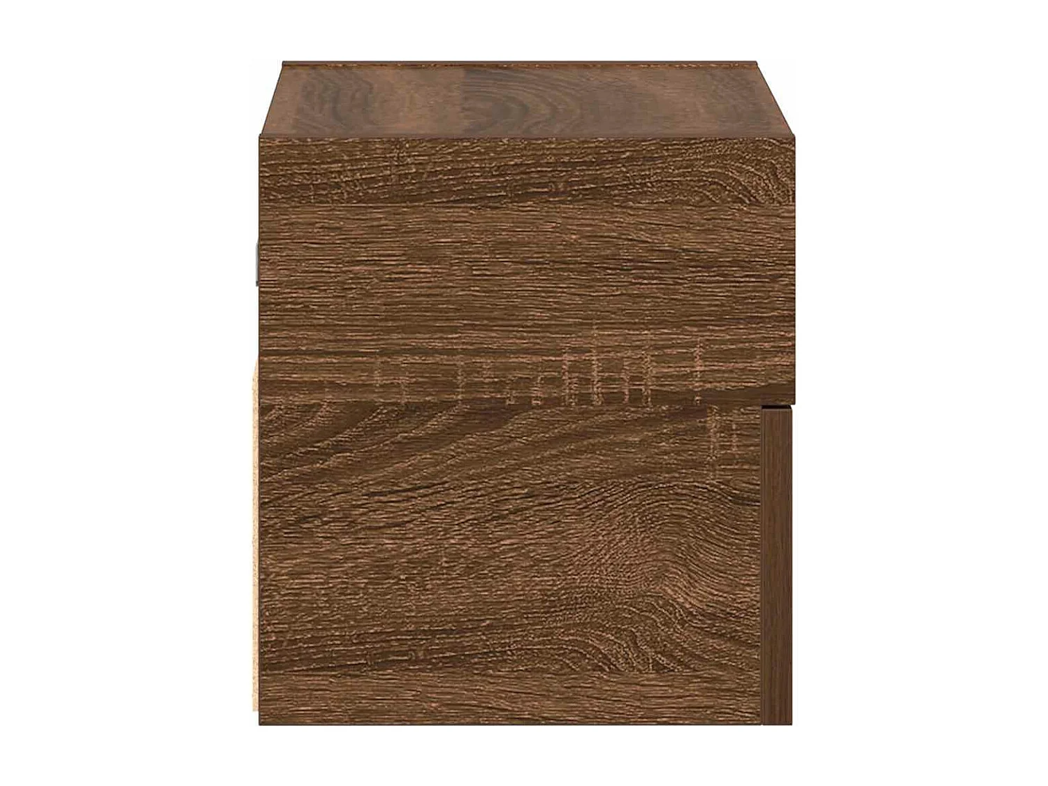 Mesa de cabeceira de parede 45x26x28,5 cm carvalho castanho