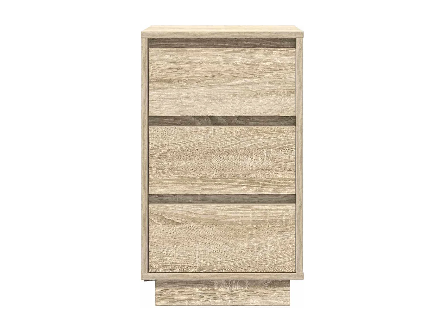 Comodino con Luci LED Rovere Sonoma 38x34x65 cm