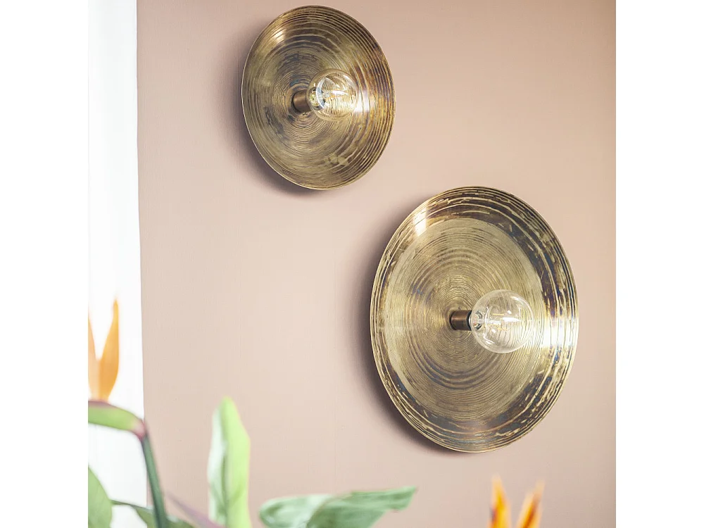 Wandlamp Horus - Brons - 35x35x11 cm - Small Design