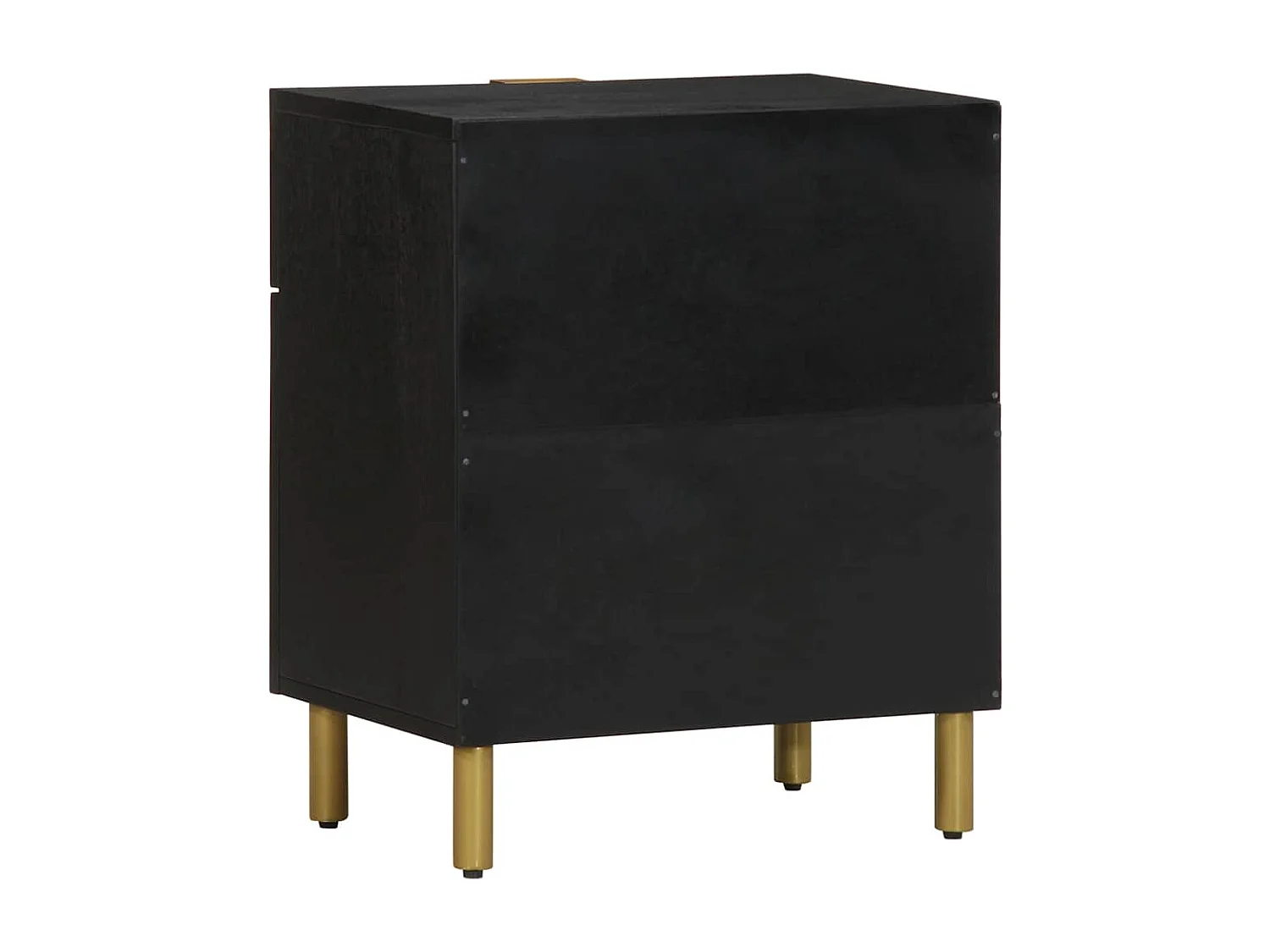 Table de chevet noir 50x33x60 cm bois d'ingénierie