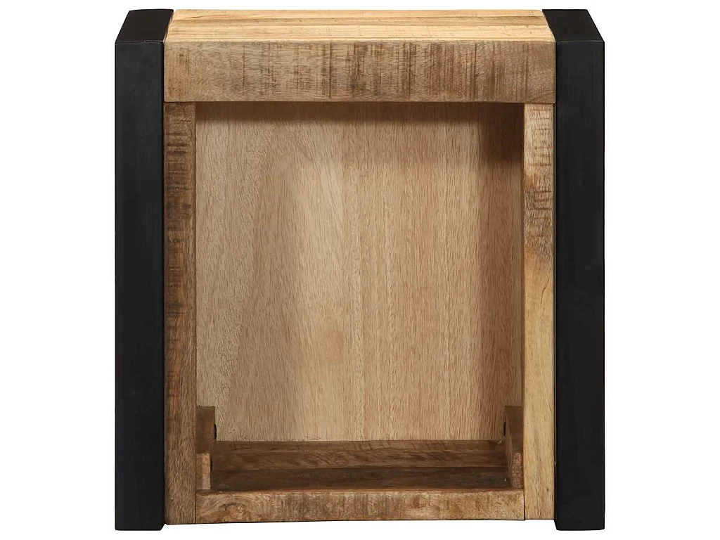 Tables de chevet 2 pcs 40x35x40 cm bois de manguier massif brut
