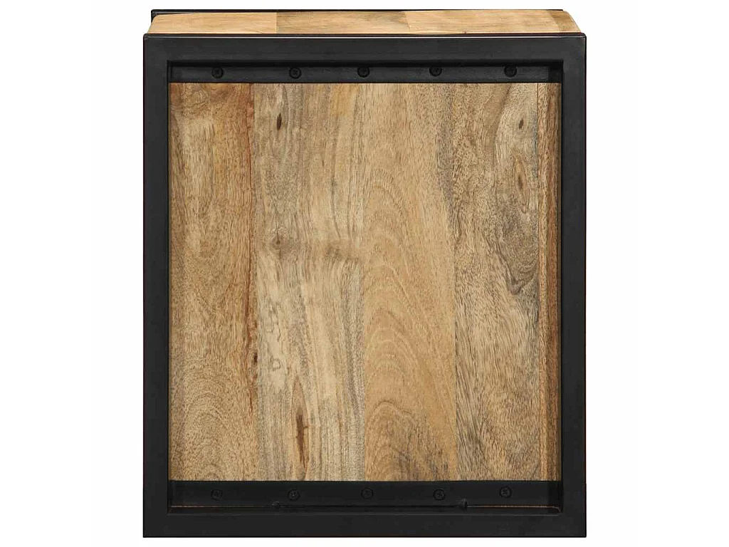 Tables de chevet 2 pcs 40x35x40 cm bois de manguier massif brut