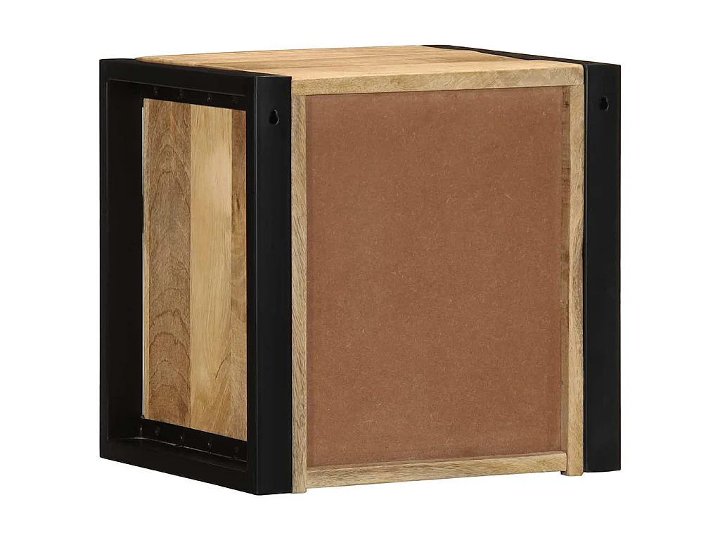 Tables de chevet 2 pcs 40x35x40 cm bois de manguier massif brut