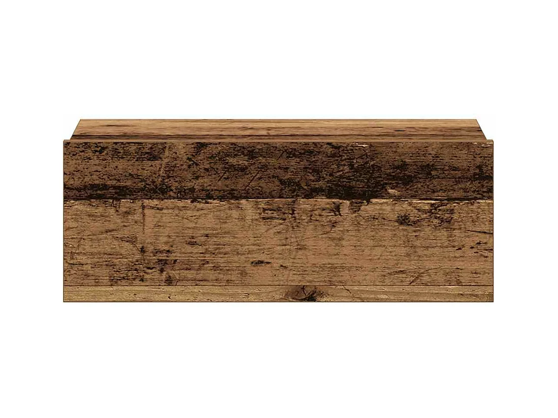 Table de chevet flottante vieux bois bois d'ingénierie