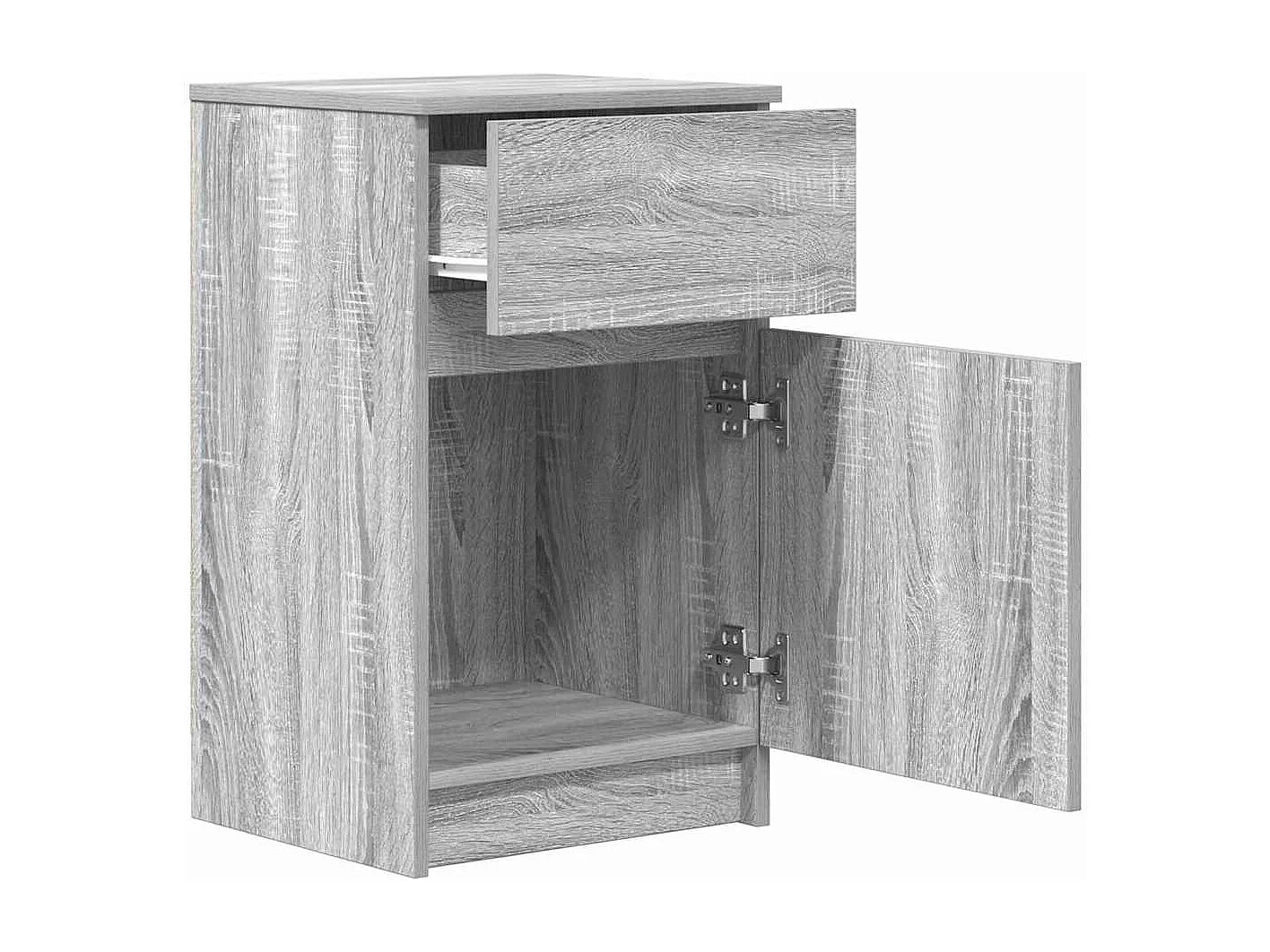 Tables de chevet 2 pcs sonoma gris 39x35x65cm bois d'ingénierie