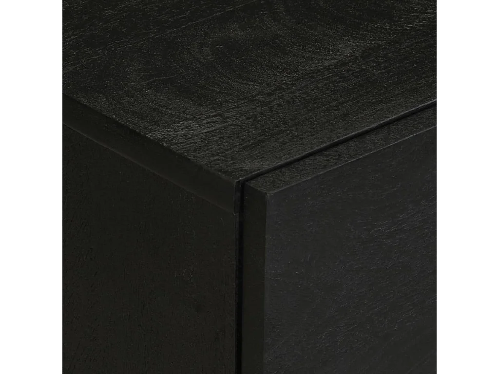 Table de chevet noir 50x33x62 cm bois d'ingénierie