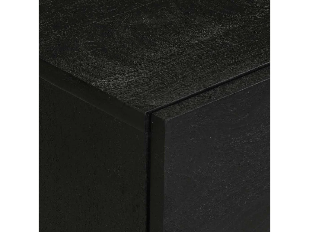 Table de chevet noir 50x33x62 cm bois d'ingénierie