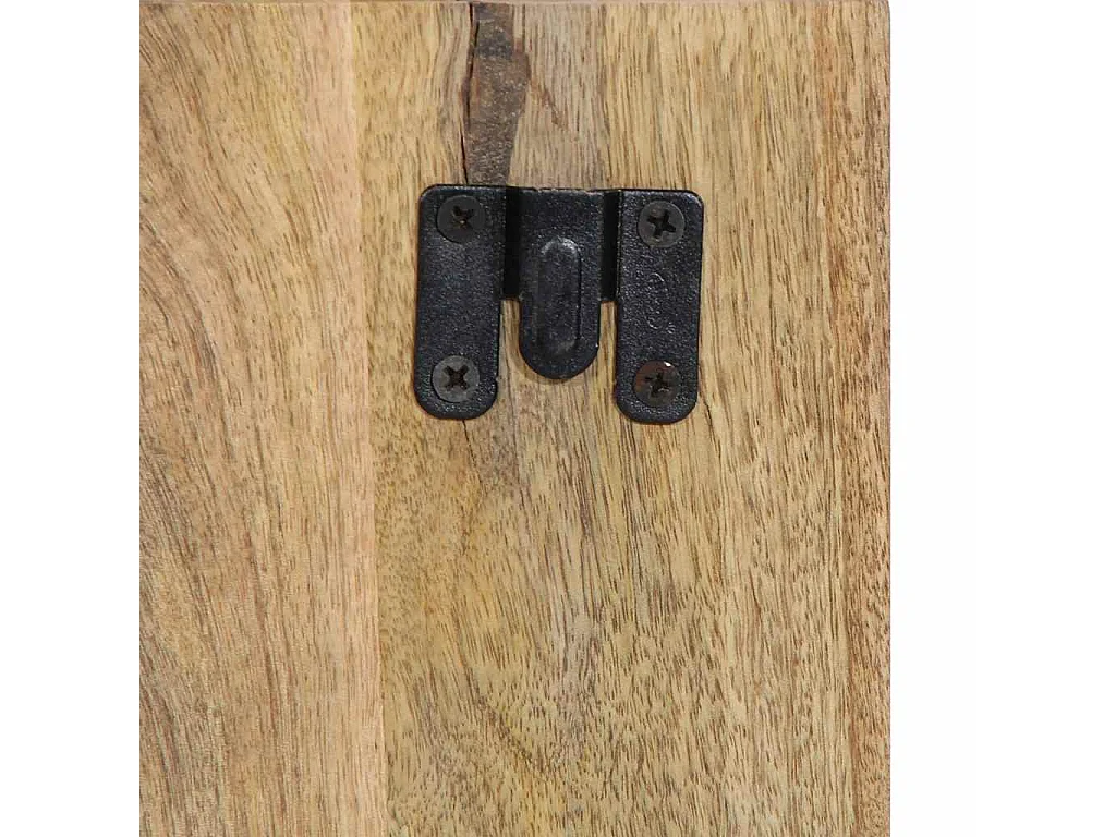 Table de chevet 50x27x50 cm bois massif de manguier brut