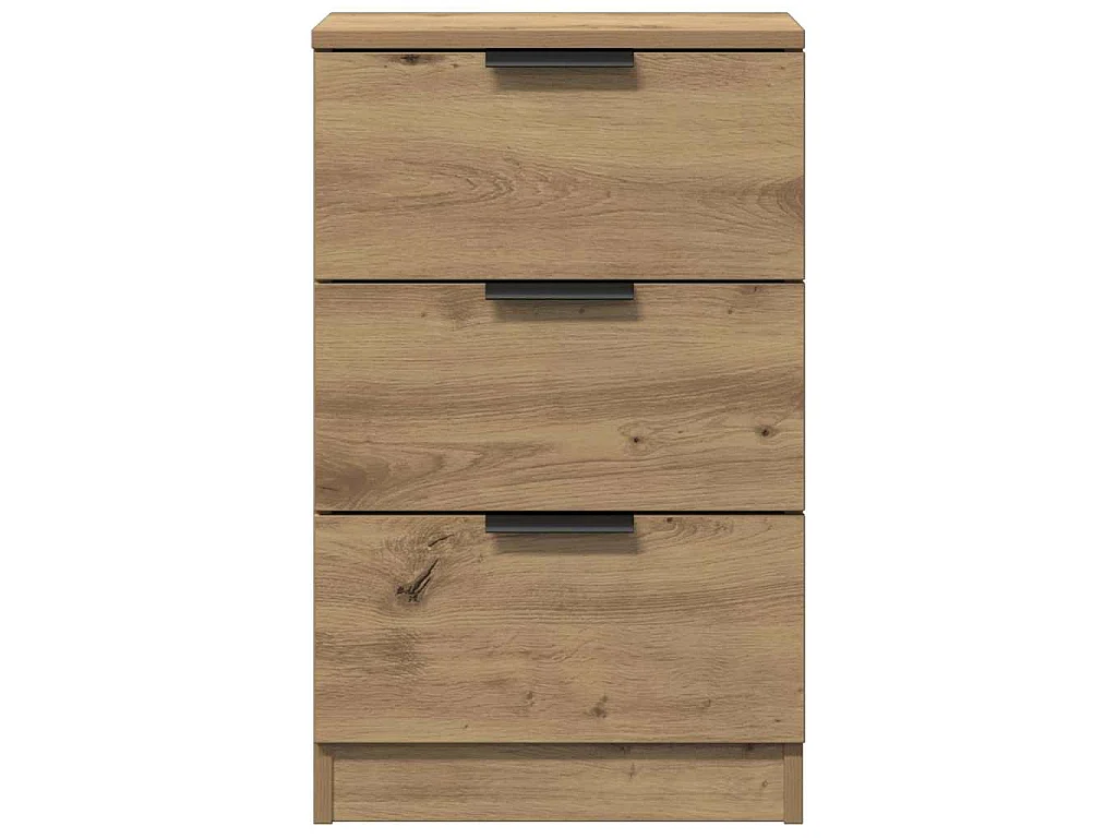 Tables de chevet 2 pcs chêne artisanal bois d'ingénierie