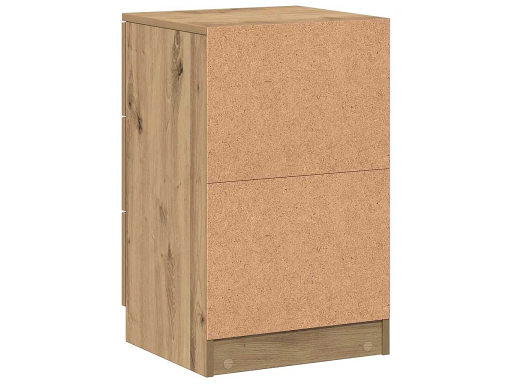 Tables de chevet 2 pcs chêne artisanal bois d'ingénierie