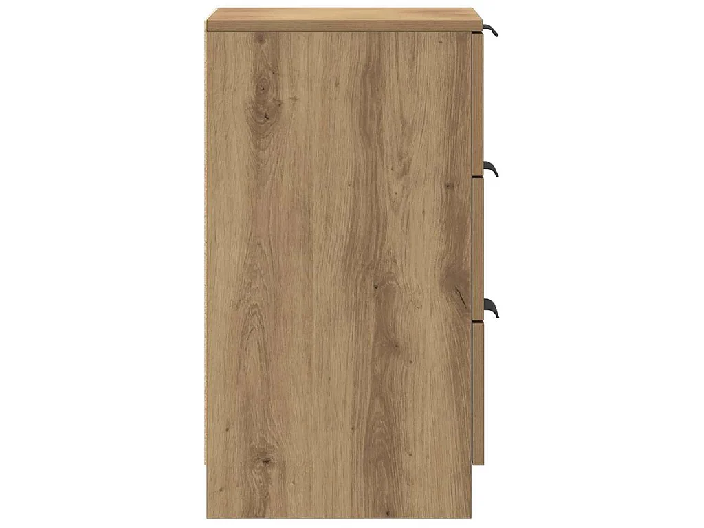 Tables de chevet 2 pcs chêne artisanal bois d'ingénierie