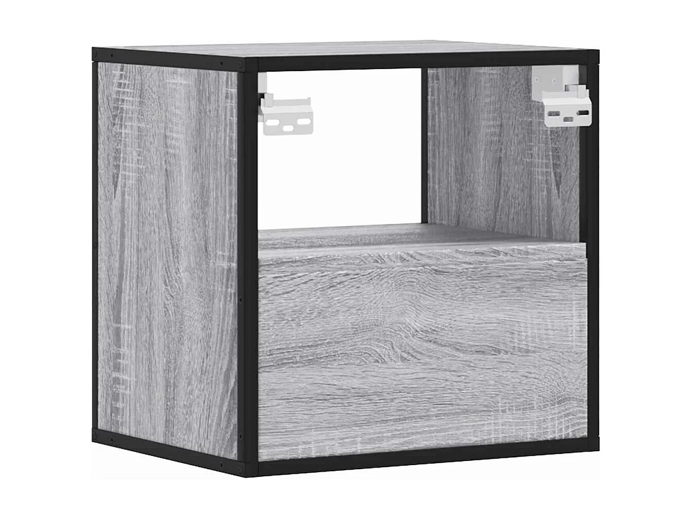 Tables de chevet murales 2 pcs sonoma gris 40x31x39,5 cm