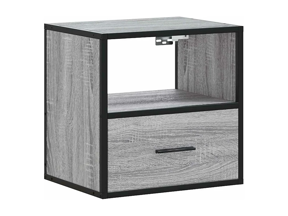 Tables de chevet murales 2 pcs sonoma gris 40x31x39,5 cm