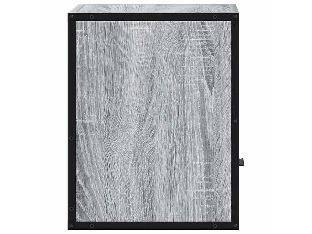 Wand-Nachttische 2 Stk. Grau Sonoma 40x31x39,5 cm
