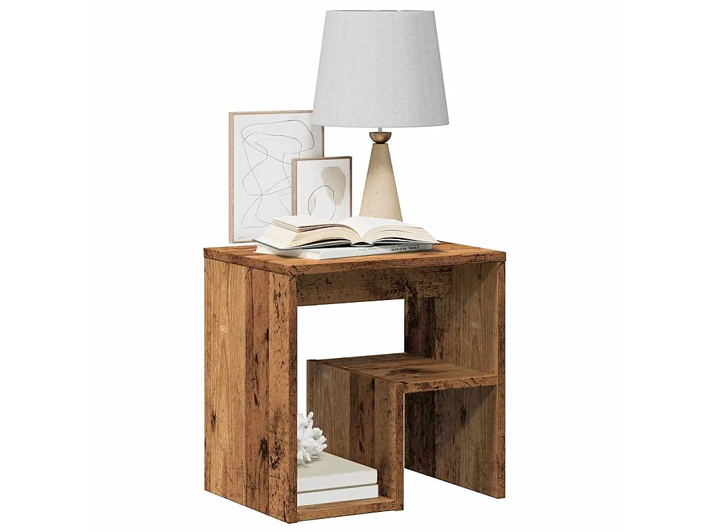 Mesa de cabeceira 40x30x40cm derivados de madeira madeira velha