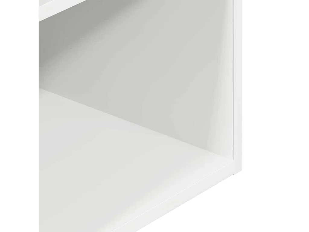 Nachttische mit Schublade 2 Stk. Weiß 35x34x66,5 cm