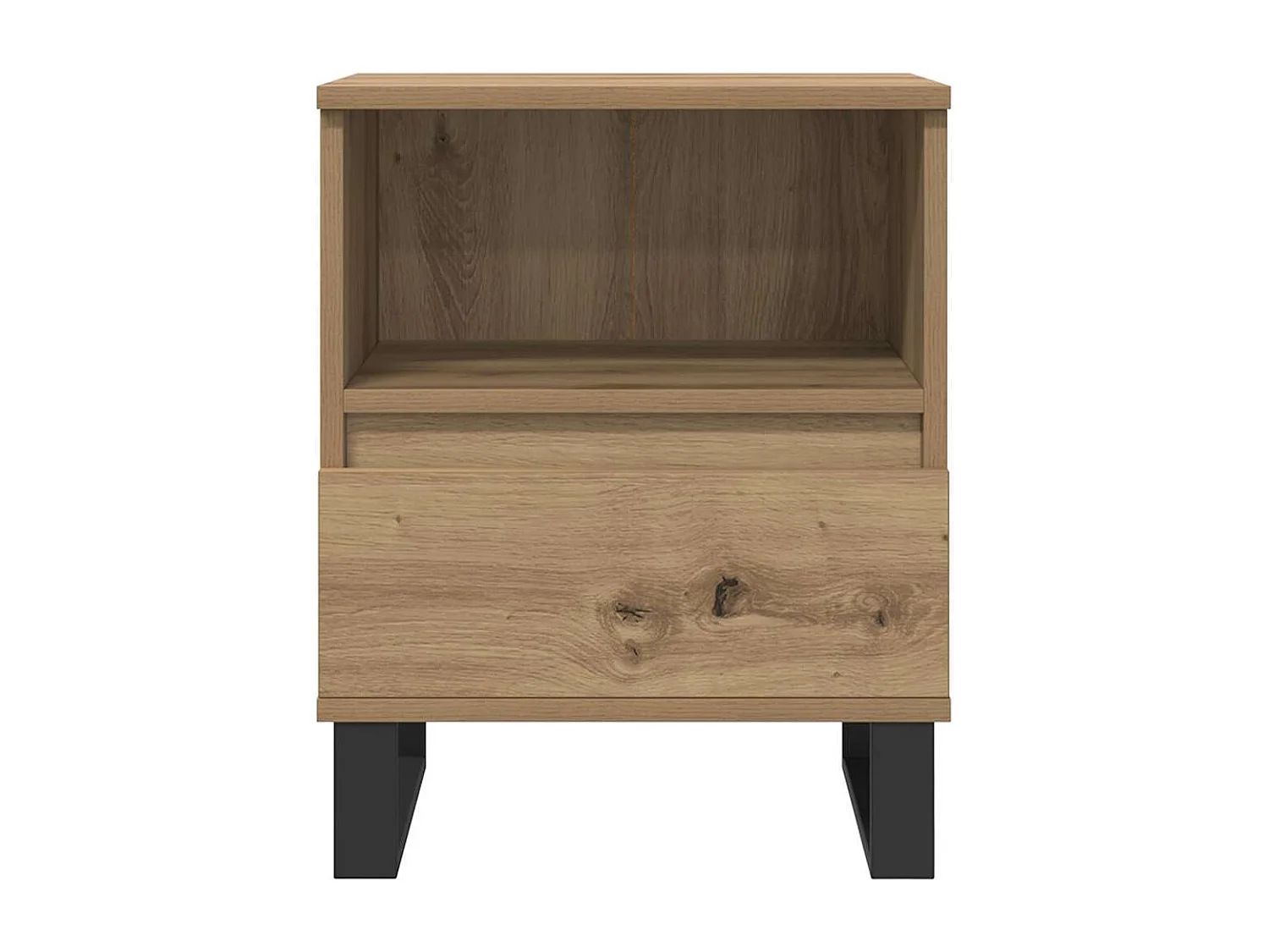 Mesa cabeceira 40x35x50 cm derivados madeira carvalho artisiano