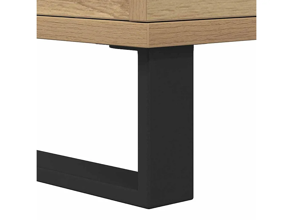 Mesa cabeceira 40x35x50 cm derivados madeira carvalho artisiano