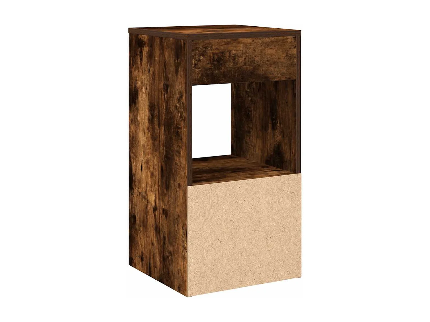 Nachttische mit Schublade 2 Stk. Räuchereiche 35x34x66,5 cm