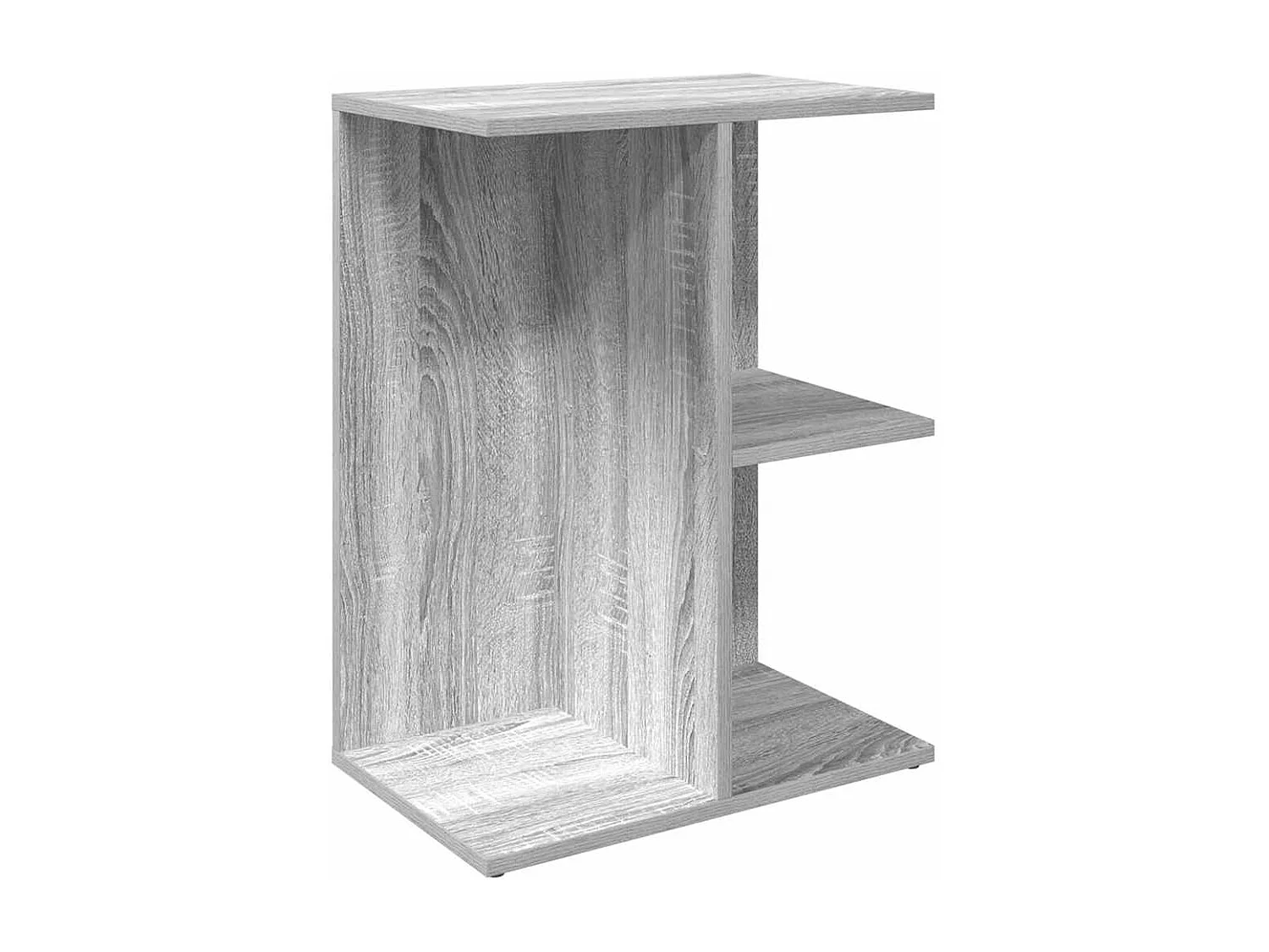 Nachtkastje 46,5x29x61 cm bewerkt hout grijs sonoma eikenkleur