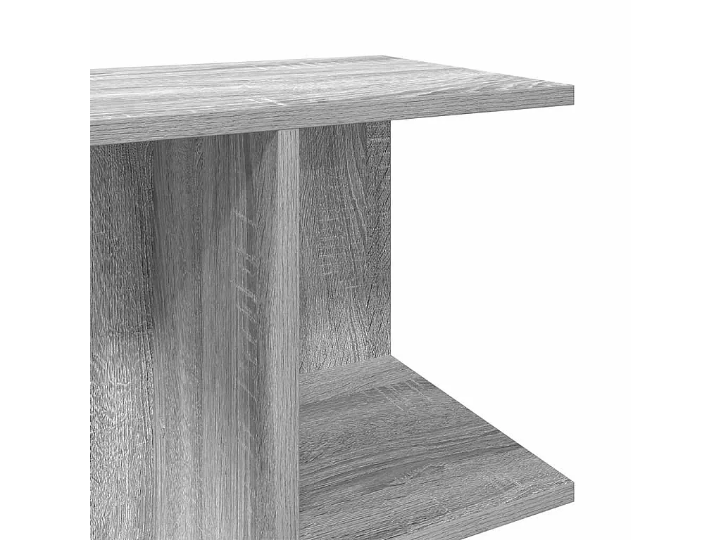 Nachtkastje 46,5x29x61 cm bewerkt hout grijs sonoma eikenkleur